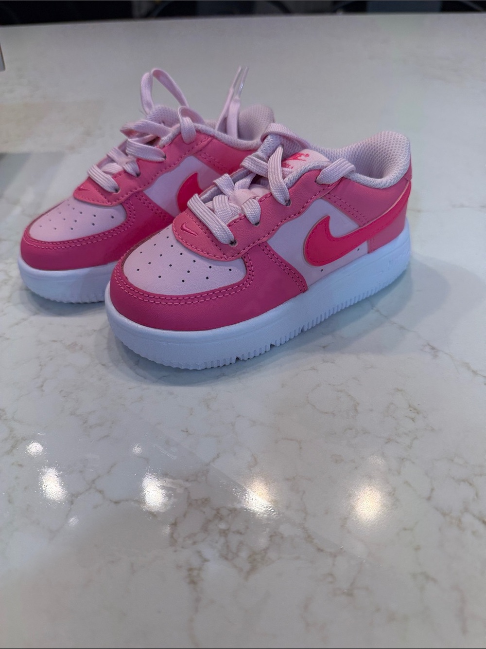 NWB Nike Pink and Light Pink Kids Sneakers